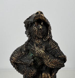 Carolein Smit - Sculptuur | 'Hercules met knots en leeuwenhuid' | 2002 kopen? Bied vanaf 350!