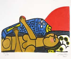 Corneille - Aquagravure, Zonder titel verkocht voor € 1!