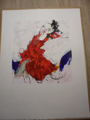 Menno Bauer - Litho, titel, "Wat valt er in April nog te lijden ". kopen? Bied vanaf 40!