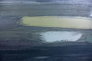 Janus Nuiten - Olieverf op doek, Verlaten strand bij avond - Ingelijst kopen? Bied vanaf 50!