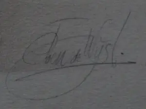 Poen de Wijs - Ingelijste olieverf op board: Drie gratiën kopen? Bied vanaf 1500!