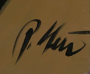 Niet of onleesbaar gesigneerd - Acryl op doek, Zonder titel (Groot) kopen? Bied vanaf 10!