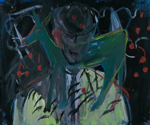 Theo van de Goor - Acryl op doek, Z.T. (Portret van Matthieu Meyers) kopen? Bied vanaf 1!