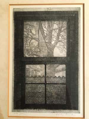 Charles Donker - Schalkwijkstraat. Zicht op de kerk verkocht voor € 130!