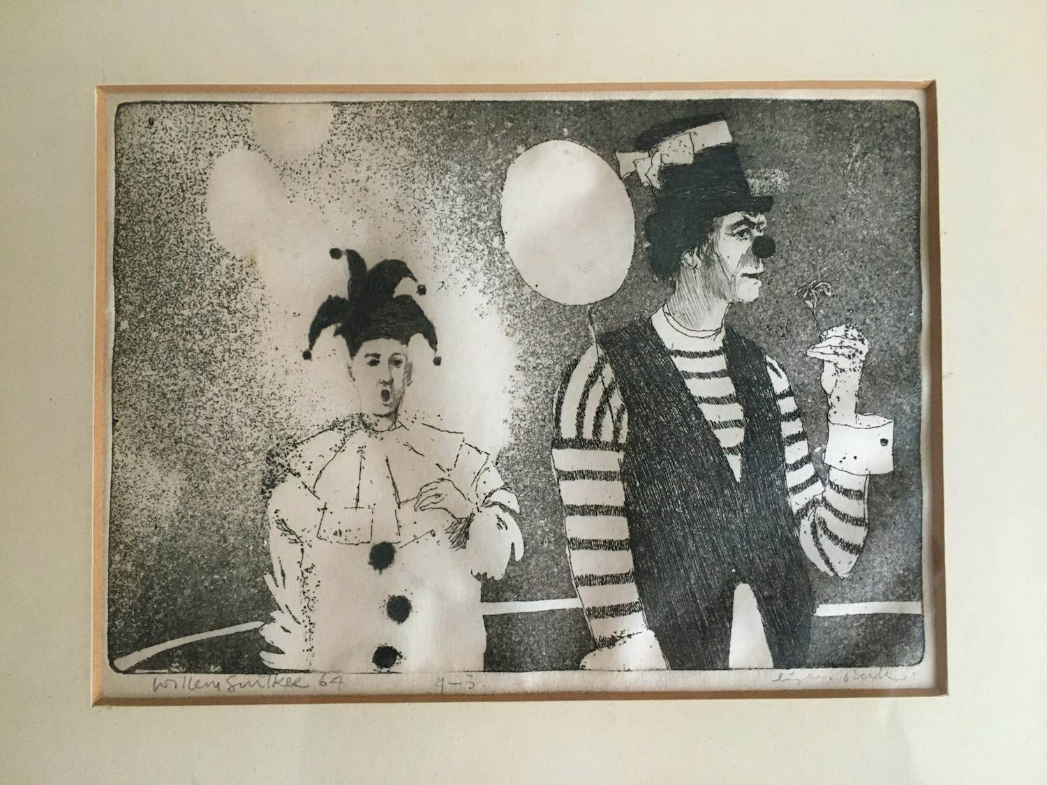 Willem Snitker - Twee clowns kopen? Bied vanaf 50!