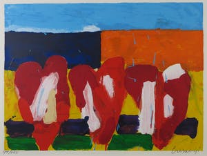 Jan Cremer - Zeefdruk, Tulips - Ingelijst kopen? Bied vanaf 300!