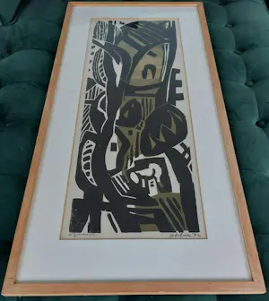 Jan van der Zee - Abstracte compositie kopen? Bied vanaf 250!