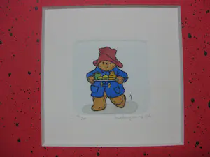 Niet of onleesbaar gesigneerd - Beertje paddington - 12 etsjes kopen? Bied vanaf 1!