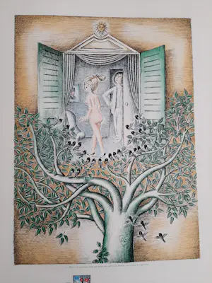 Raymond Peynet - Litho Maar loop niet naakt voor het raam, de buren houden je in de gaten kopen? Bied vanaf 45!