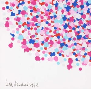 Har Sanders - Zeefdruk, Confetti kopen? Bied vanaf 1!