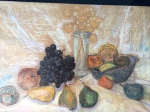 Louis Meys - Stilleven met Fruit - Krijttekening, Ingelijst kopen? Bied vanaf 79!