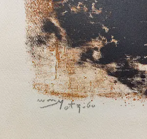 Wim Motz - Abstracte compositie, monotype kopen? Bied vanaf 35!