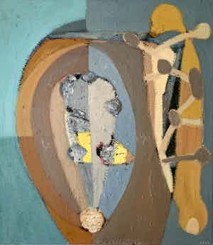 Piet Warffemius - olieverf op doek - zonder titel - 1991 verkocht voor € 700!