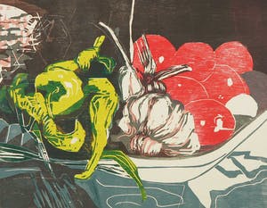 Vincent van Ojen - Houtsnede, Stilleven kopen? Bied vanaf 70!