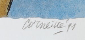 Corneille - Portfolio met vier litho's, Promenade, met een gedicht door Simon Vinkenoog kopen? Bied vanaf 1!