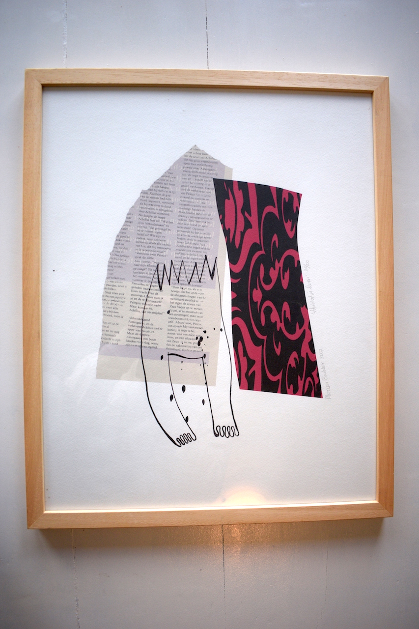 Niet of onleesbaar gesigneerd - Marien Bakker - Abstracte zeefdruk kopen? Bied vanaf 1!