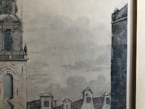 Willem Writs - Vue de la Tour de Jean Roon à Amsterdam du Cote du Cingle kopen? Bied vanaf 1!