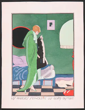 Ettore Tito - Lot van vier pochoirs - Art deco kopen? Bied vanaf 60!