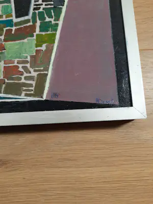 Willy Rams - Huis Boom Beest - Olieverf op paneel kopen? Bied vanaf 25!