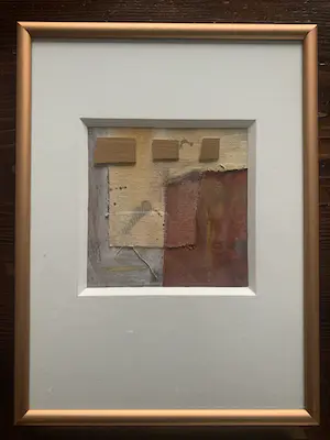 Mieke Renders - Vierluik aardetinten met rosékleurige aluminium lijsten kopen? Bied vanaf 40!