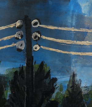 Charles Eyck - Olieverf op board, Landschap met klooster - Ingelijst kopen? Bied vanaf 1500!