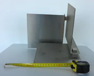 Henk Rusman - Roestvrij stalen sculptuur, Geometrische compositie kopen? Bied vanaf 150!