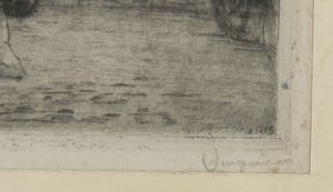 Waalko Jans Dingemans (sr.) - Ets, Paarden voor kar - Ingelijst kopen? Bied vanaf 1!