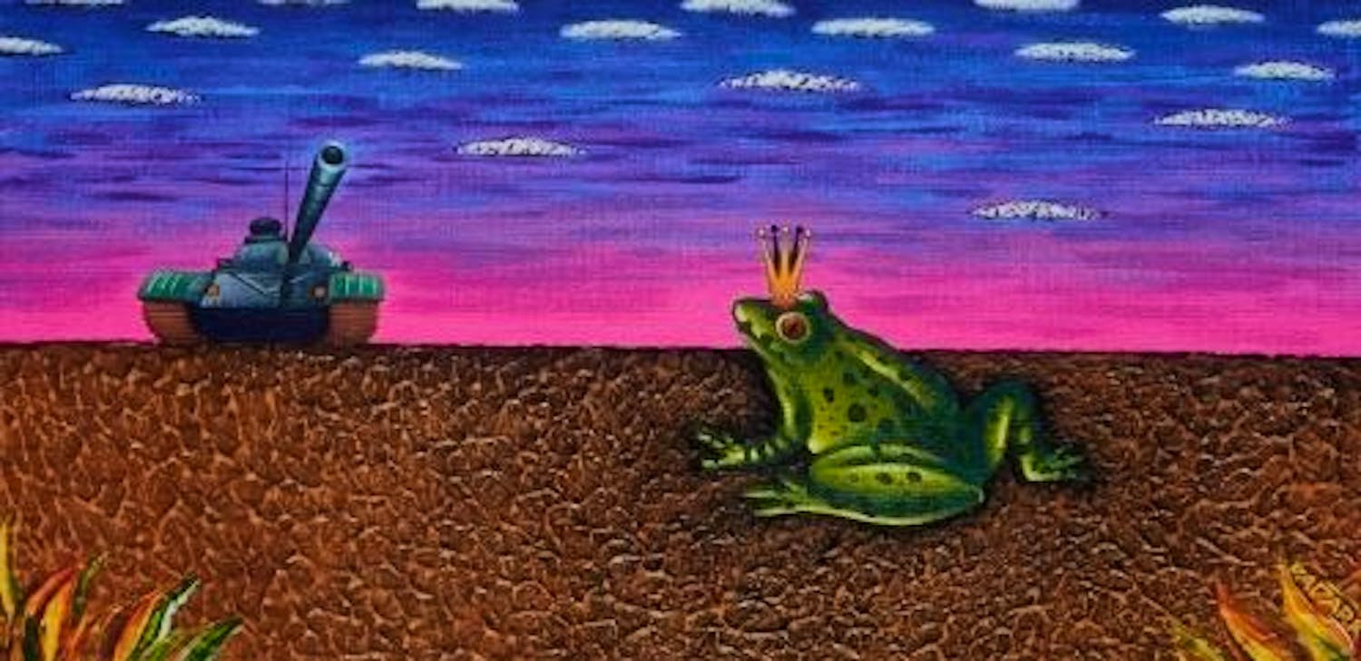 Buy Dadara - Ingelijste zeefdruk: Frog? Bid from 125!