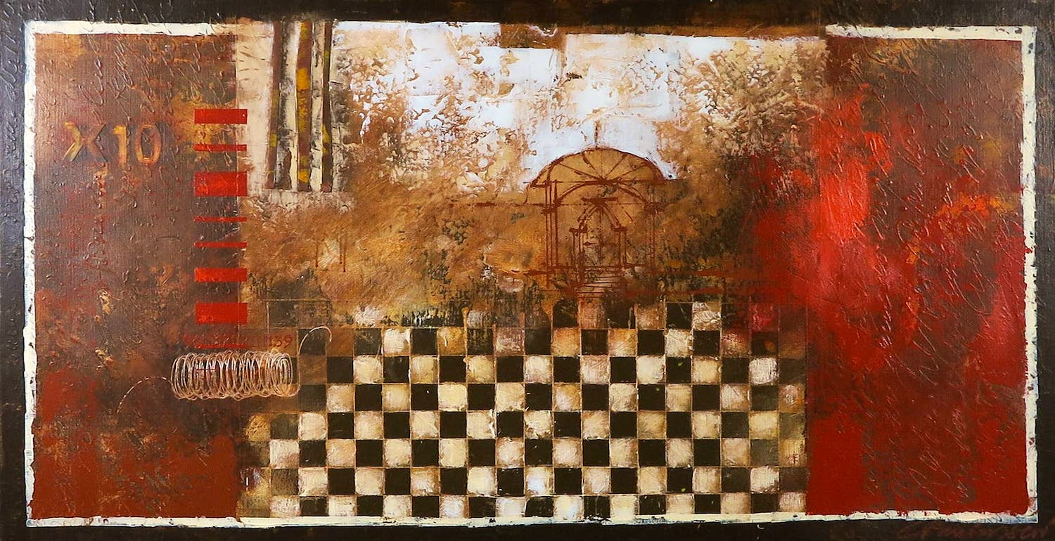 Carolina Paulussen - Acryl op doek, Written Time (Groot) kopen? Bied vanaf 1!