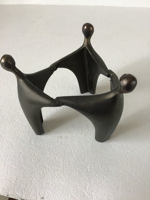 Corry Ammerlaan - Glazen schaal op sculptuur kopen? Bied vanaf 45!