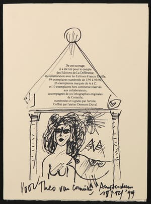 Corneille - Portfolio met originele tekening, De tes main partit le vide kopen? Bied vanaf 1!