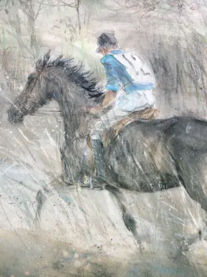 Piet Klaasse - Paarden, proefdrukken offsetlitho, 2-zijdig bedrukt, gesigneerd in druk kopen? Bied vanaf 40!