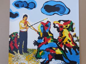 Karel Appel - DE TOVENAAR / KLEURZEEFDRUK / 50x50cm / SIG / 1977 kopen? Bied vanaf 185!