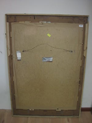 Niet of onleesbaar gesigneerd - Intrigerende gemengde techniek "damesportret met figuren" MEGAGROOT! kopen? Bied vanaf 1!