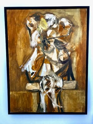 Aart Roos - Figuur in Oker kopen? Bied vanaf 600!