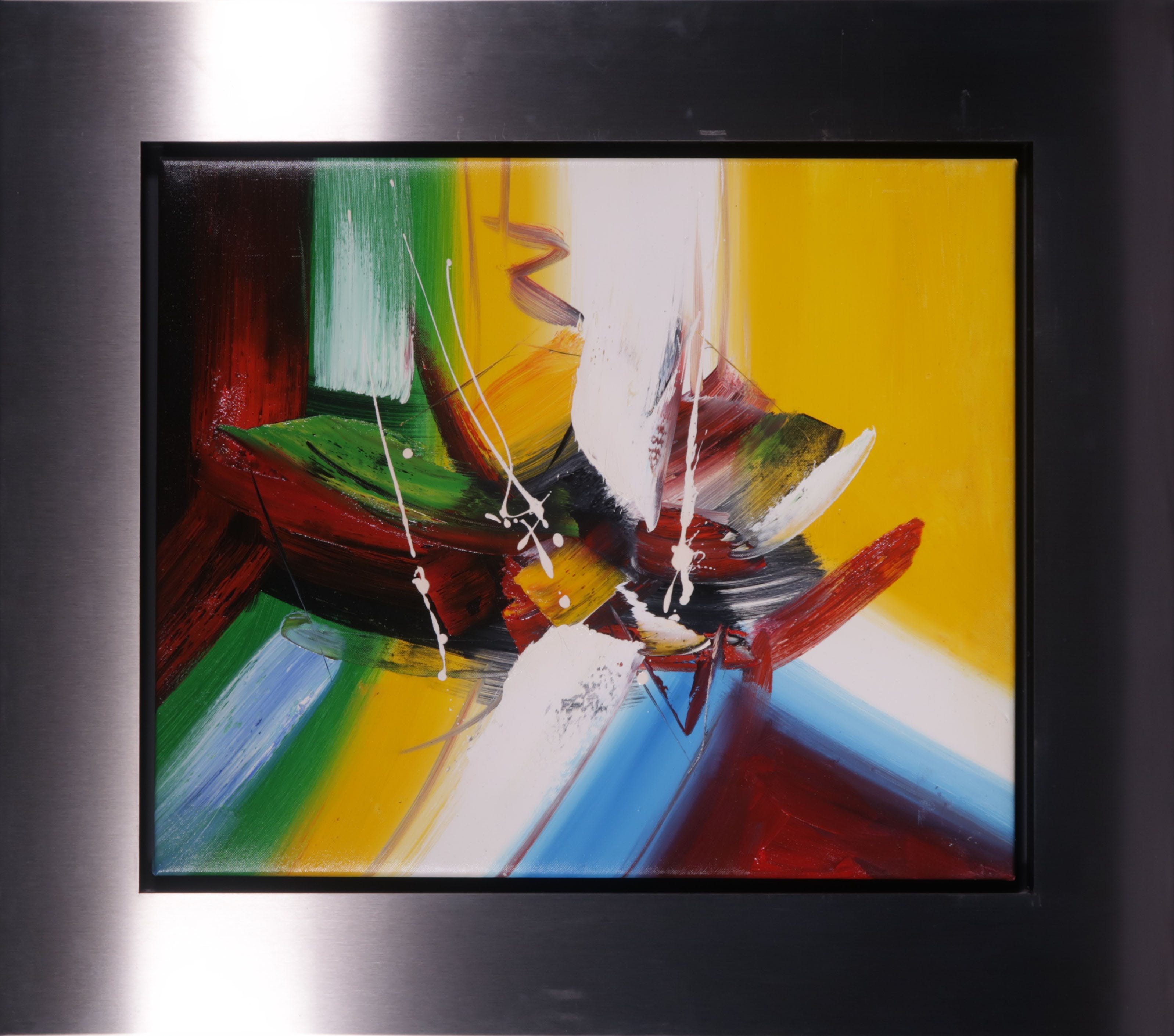 Lee Cole - Acryl op doek, Mighty - Ingelijst verkocht voor € 60!