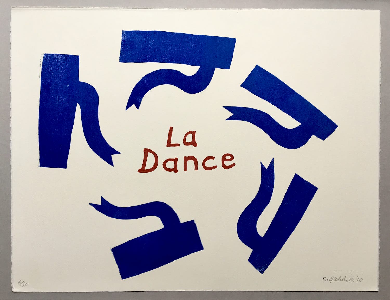 Klaas Gubbels - Klaas Gubbels houtdruk 'La Dance' - 2010 kopen? Bied vanaf 475!
