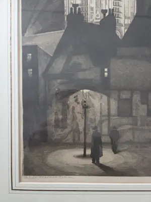 Arend Hendriks - Laurenskerk. Nacht met figuren. kopen? Bied vanaf 49!