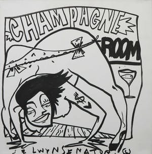 Selwyn Senatori - Acryl op doek, Champagne kopen? Bied vanaf 100!