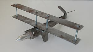 Niet of onleesbaar gesigneerd - Hand gemaakt metalen modelvliegtuig van DutchAero - KWME kopen? Bied vanaf 1!