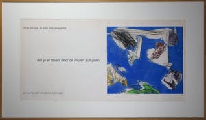 Ger Lataster - Ets, Neruda map - Ingelijst (groot) kopen? Bied vanaf 1!