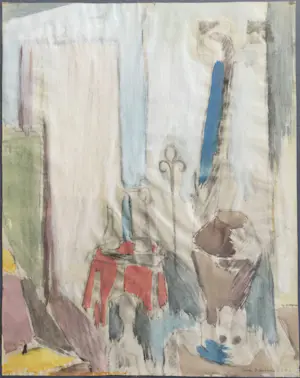 Jan Peeters - stilleven | aquarel/tekening - ingelijst kopen? Bied vanaf 35!