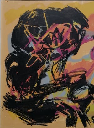 Karel Appel - "Deux Personnages" (196o) kopen? Bied vanaf 1!