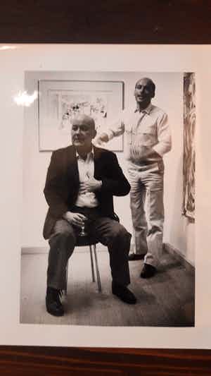 Dieter Roth - Persfoto Dieter Roth - Galerie Klewan verkocht voor € 1!