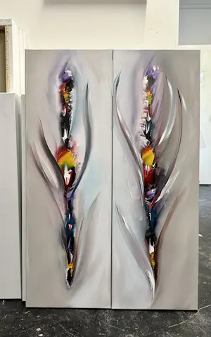 Gena - Abstract Twee Luik kopen? Bied vanaf 299!