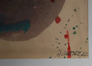 Albert Soons - 4 abstracte gouaches uit 1966 kopen? Bied vanaf 250!