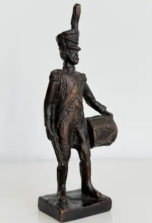 Jean en Marianne Bremers - bronzen sculptuur | 'De tamboer' | 1993 kopen? Bied vanaf 300!