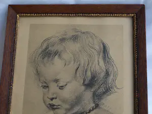 Peter Paul Rubens - Ingelijste prent, “Portret van zijn zoon Nicolas” kopen? Bied vanaf 1!