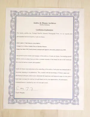 André De Dienes - Marilyn Monroe, 1945 - original VINTAGE-Photographie - handsigniert kopen? Bied vanaf 1000!