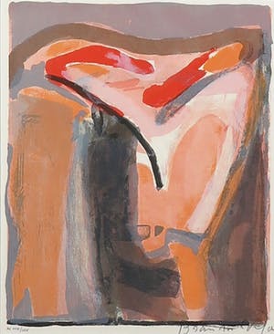 Bram van Velde - Litho, Le Crime d'une Nuit - Ingelijst kopen? Bied vanaf 350!